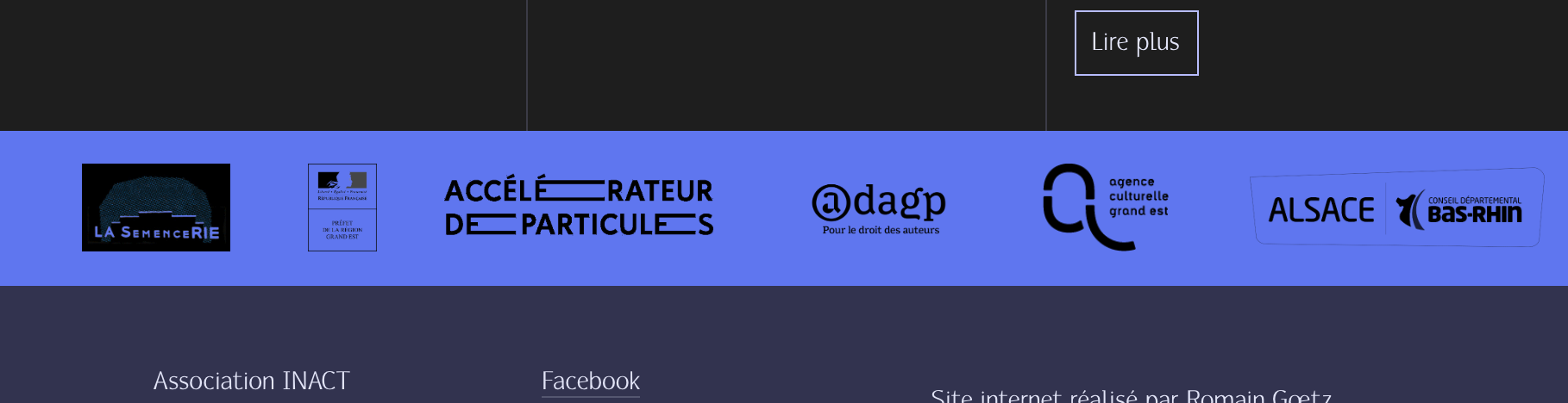 Le bandeau des partenaires